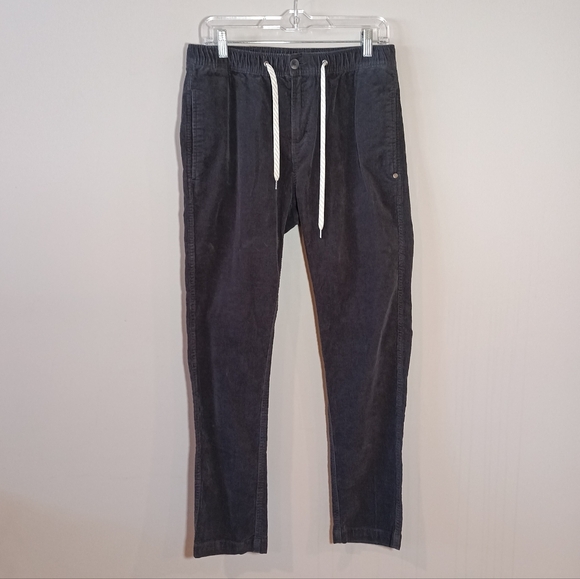 Vuori Optimist Gray Corduroy Casual Comfortable Athleisure Pant Size M New